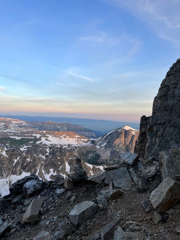 mountains and snow